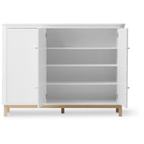 Oliver Furniture Wood Multiskab 3 Døre White/Oak