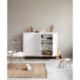 Oliver Furniture Wood Multiskab 3 Døre White/Oak