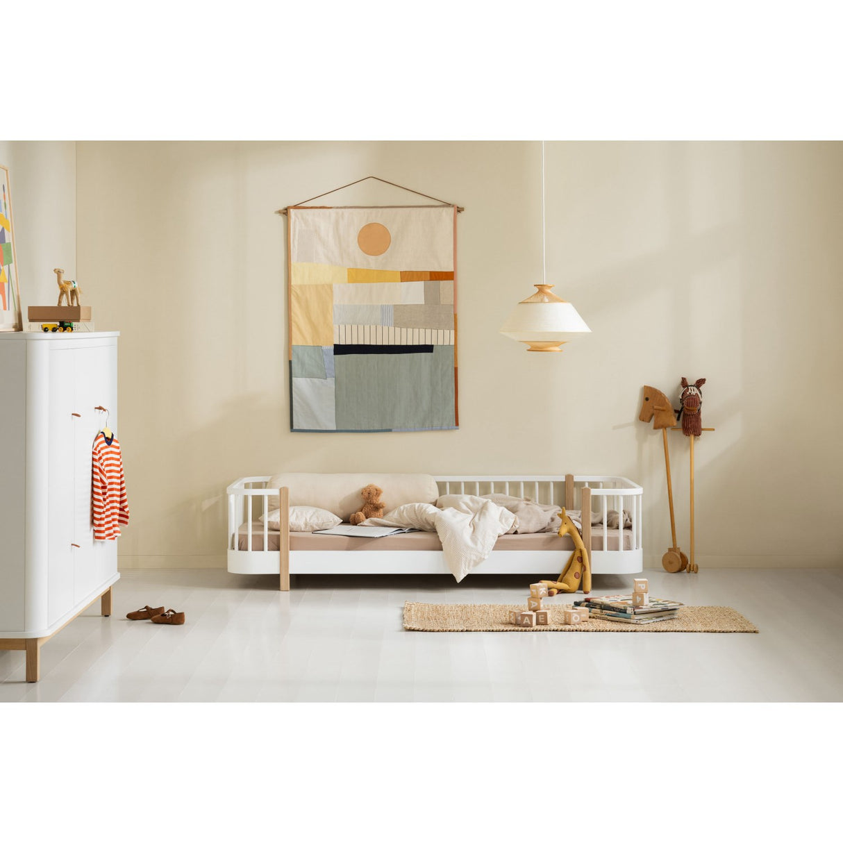 Oliver Furniture Wood Multiskab 3 Døre White/Oak