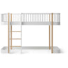 Oliver Furniture Wood Original Halvhøj Seng 138 Cm 90x200 Cm White/Oak