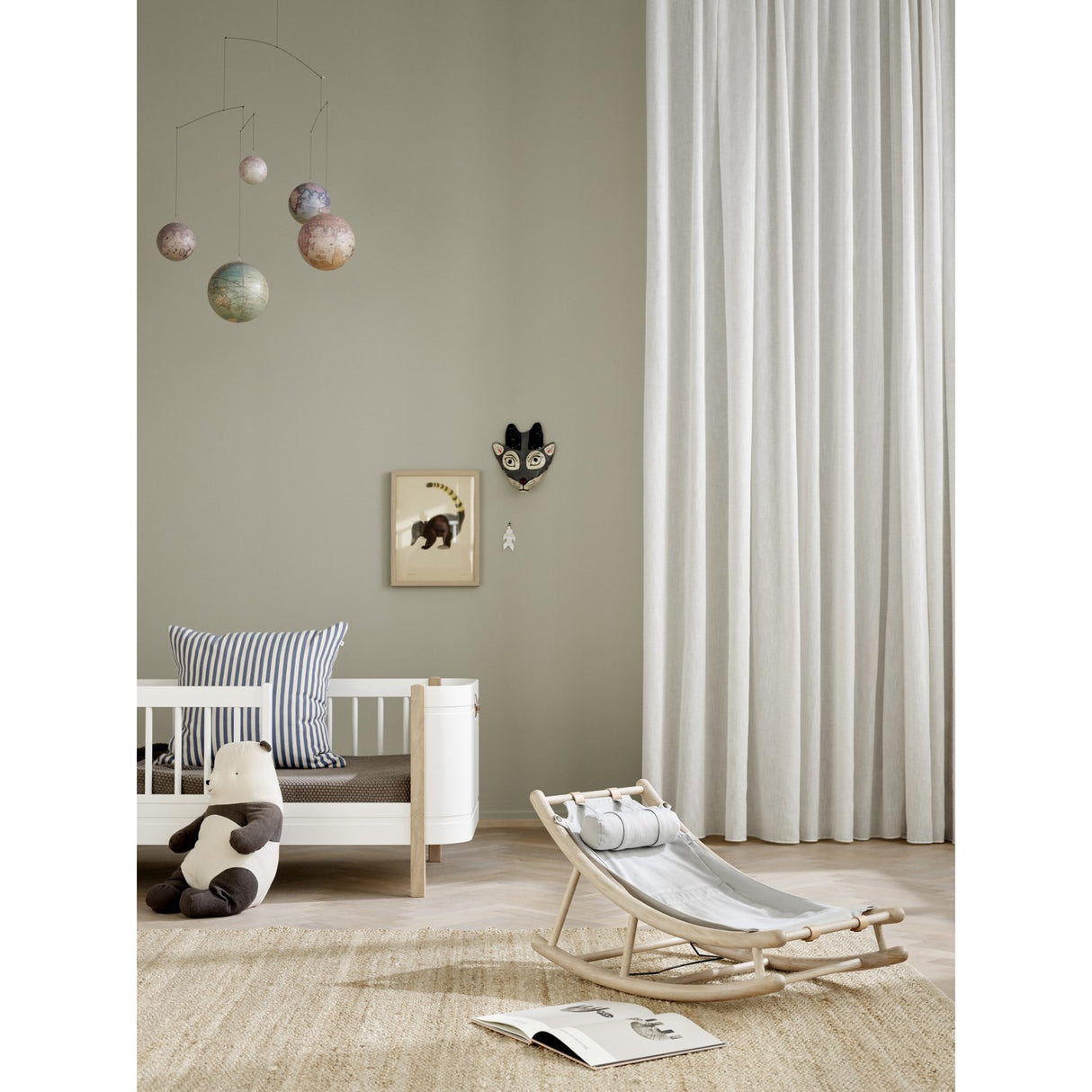 Oliver Furniture Wood Junior Vippestol Oak/Grey