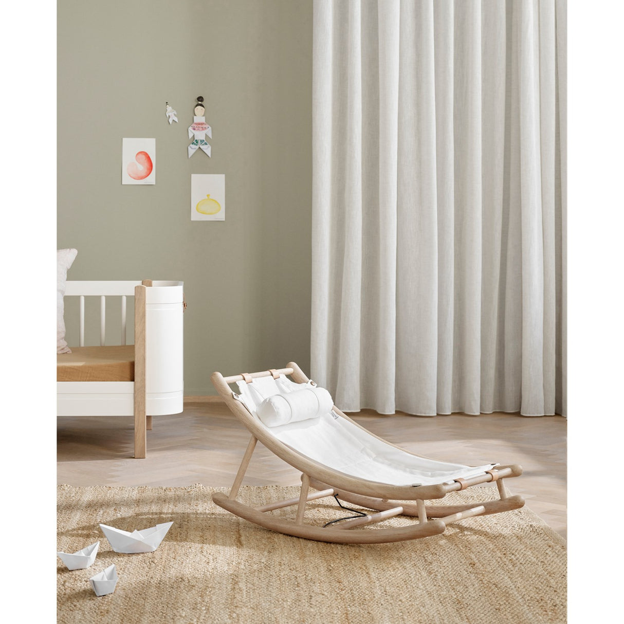 Oliver Furniture Wood Junior Vippestol Oak/White