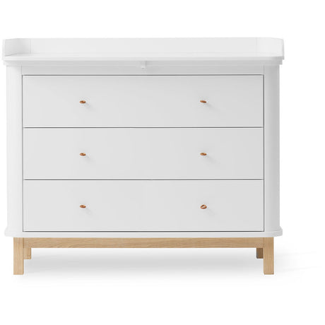 Oliver Furniture Wood Puslekommode 3 Skuffer White/Oak