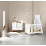 Oliver Furniture Wood Puslekommode 3 Skuffer White/Oak