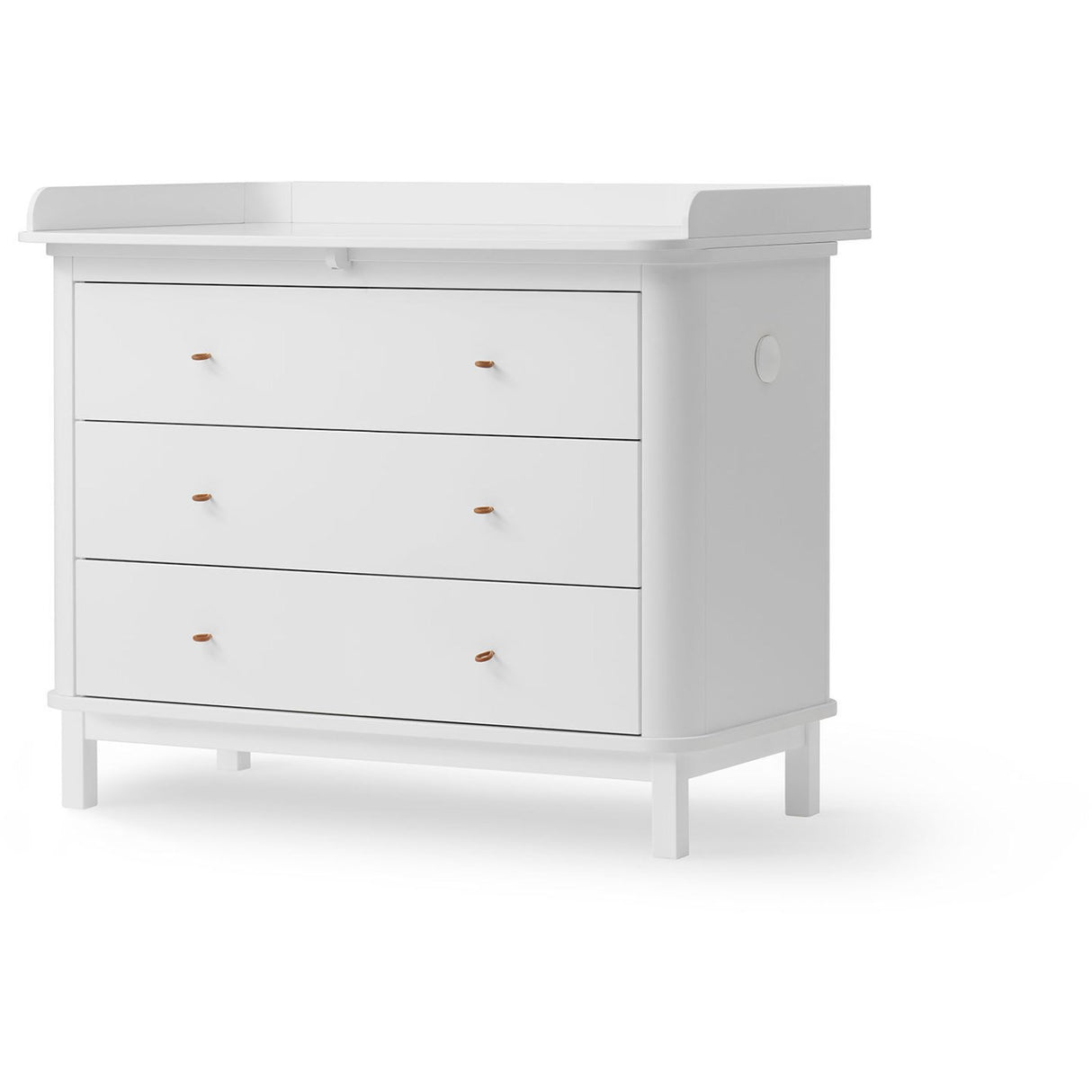 Oliver Furniture Wood Puslekommode 3 Skuffer White