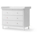 Oliver Furniture Wood Puslekommode 3 Skuffer White