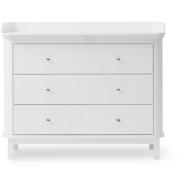 Oliver Furniture Wood Puslekommode 3 Skuffer White