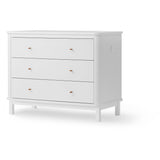 Oliver Furniture Wood Kommode 3 Skuffer White