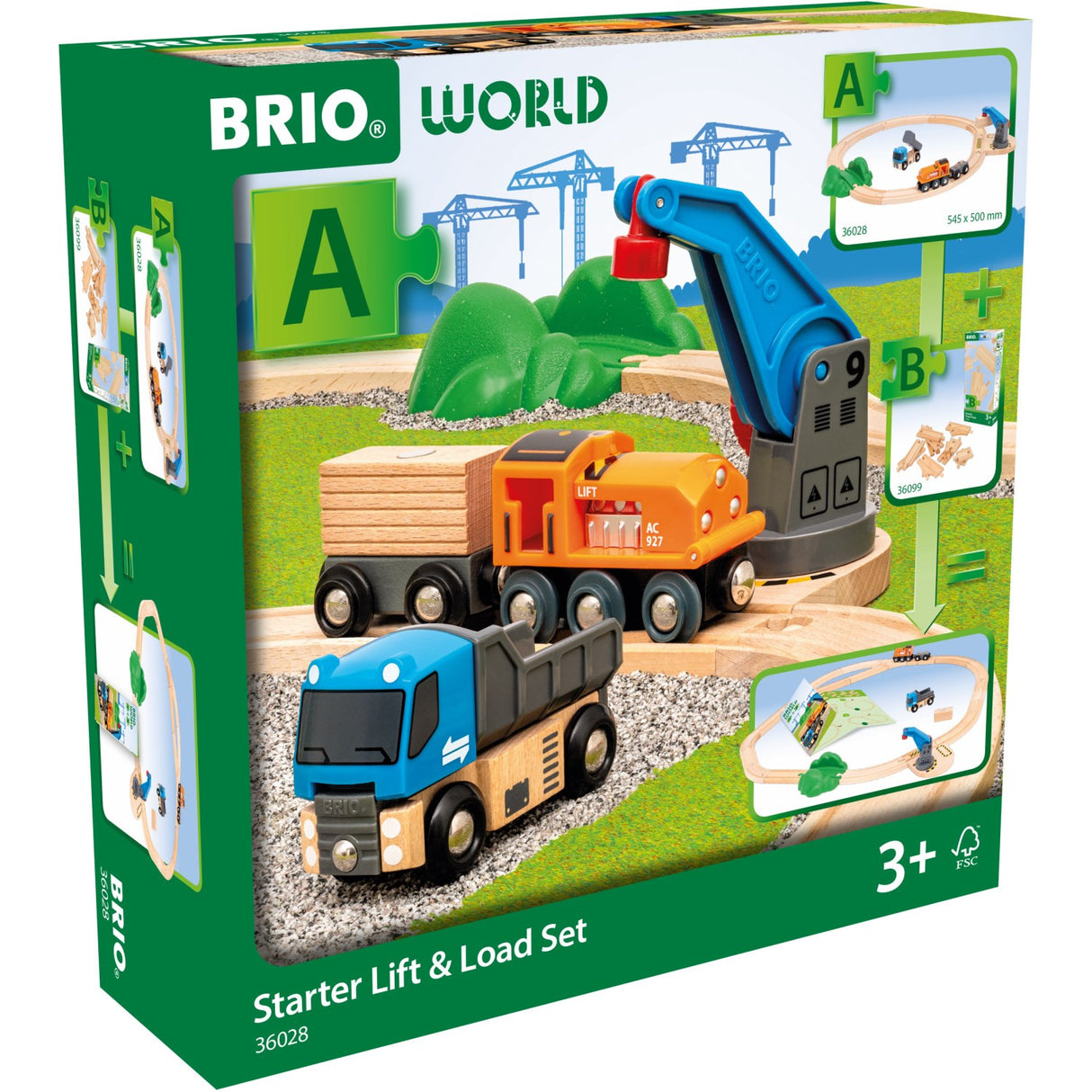 BRIO® 36028 Startsæt Løft & Læs