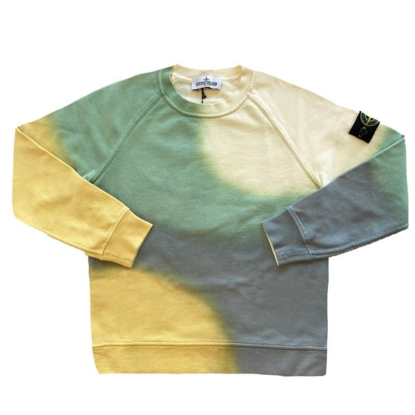 Stone Island Junior Sweatshirt Tie Dye Green