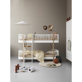 Oliver Furniture Wood Original Halvhøj Køjeseng White/Oak