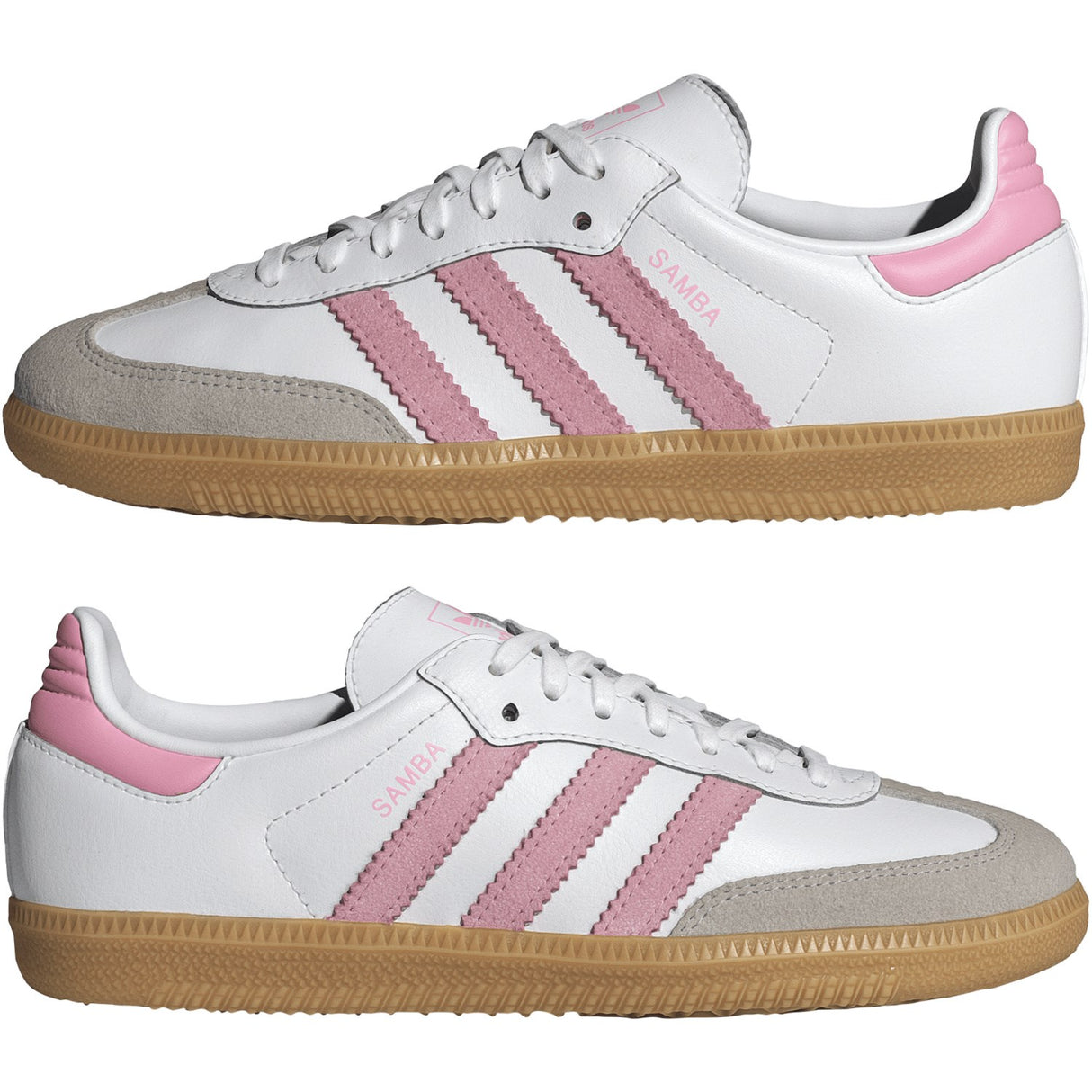 adidas Originals Ftwr White/Light Pink/Gum 3 Samba Og J Sneakers