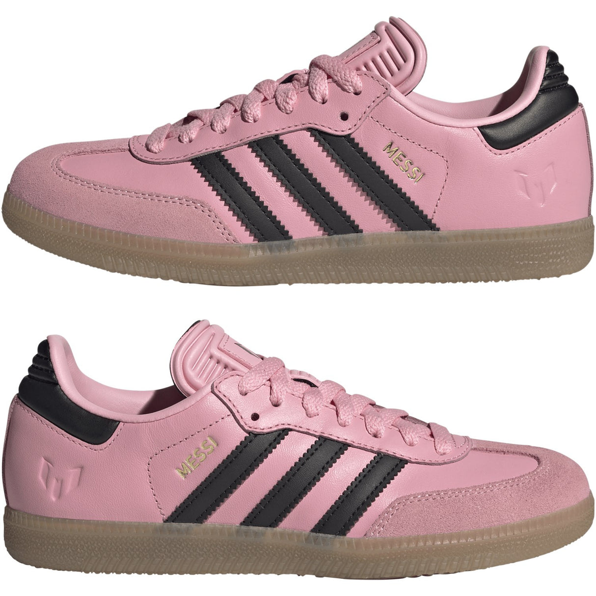 adidas Originals Light Pink/Core Black/Gum4 Samba Messi J Sneakers