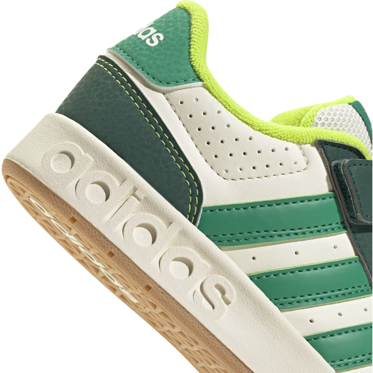 adidas Originals Off White/Collegiate Green/Court Green Breakbase C Sneakers