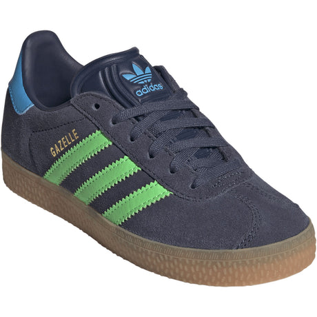 adidas Originals Shadow Navy/Screaming Green/Lucid Aquamarine Gazelle C Sneakers