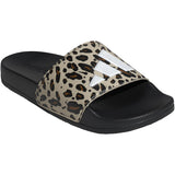 adidas Originals Crystal Linen/Core White/Core Black Adilette Shower Logo K Sandal