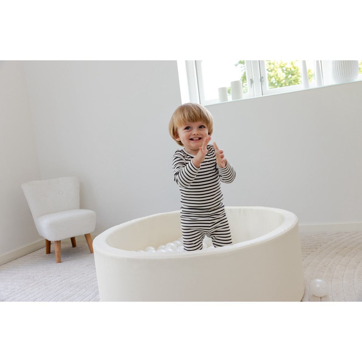 Tumble Time Vanilla Boldbassin i vegansk PU ø90cm 150 stk. bolde