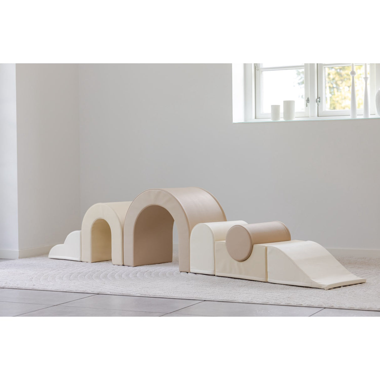 Tumble Time Rainbow 7-dele tumlesæt i vegansk PU læder