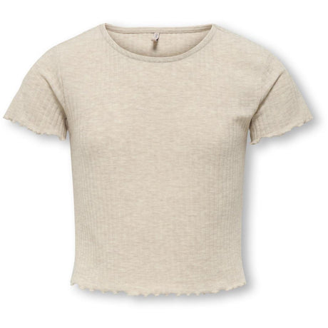 kids ONLY Pumice Stone Melange Kognella S/S O-Neck Top Noos Jrs