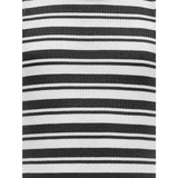 kids ONLY Black Mix White Stripes Kogbelfast Life Stripe Sl Midi Kjole Jrs