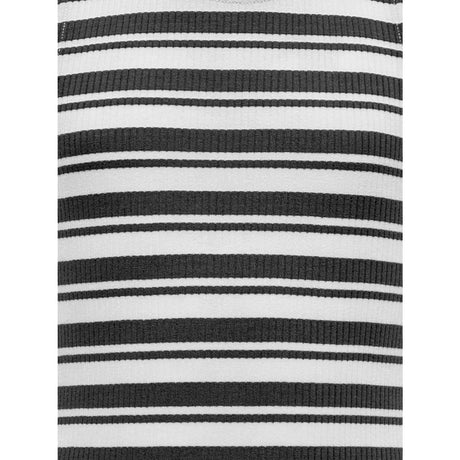 kids ONLY Black Mix White Stripes Kogbelfast Life Stripe Sl Midi Kjole Jrs