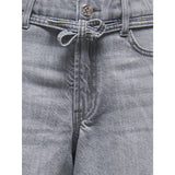 kids ONLY Medium Grey Denim Koggianna Hw Bælte Shorts Pimbox Dnm Noos