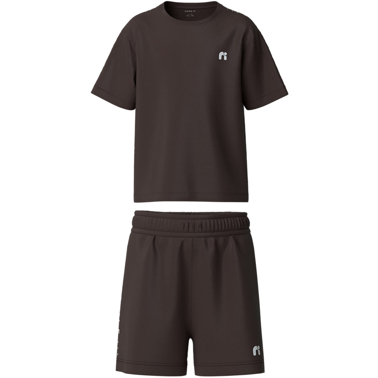 Name It Chocolate Martini Nkndemu Ss Nreg Shorts Sæt