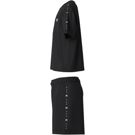 Name It Black Nkndemu Ss Nreg Shorts Sæt