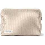Studio Feder Brown Beach Stripe Celia Toilettaske Bomuld