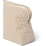 Studio Feder Brown Beach Stripe Celia Toilettaske Bomuld