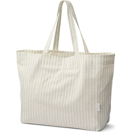 Studio Feder Soft Mint Stripe Hanna Shopper Cot/Lin
