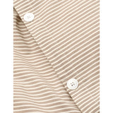 Studio Feder Brown Beach Stripe Sengetøj Percale
