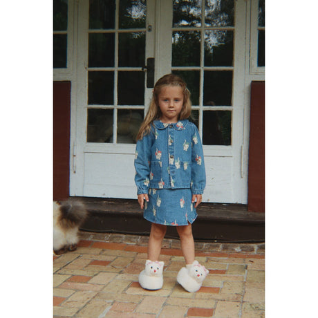 Konges Sløjd Bow Kitty Denim Magot Krave Jakke GOTS