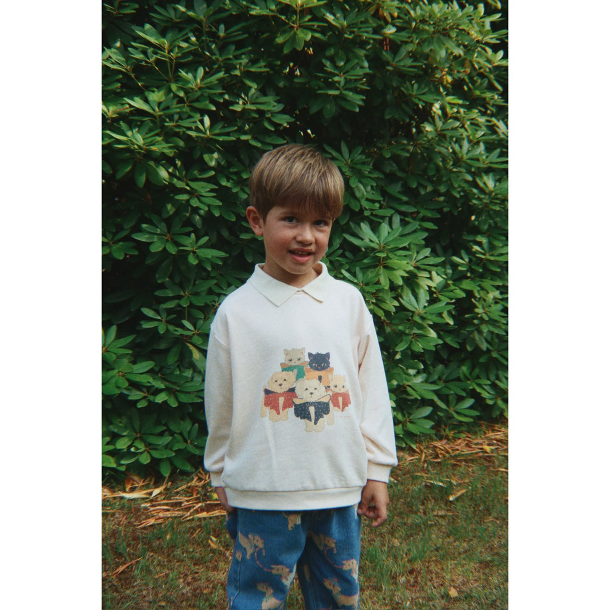 Konges Sløjd Family Photo Spotty Ls Polo GOTS