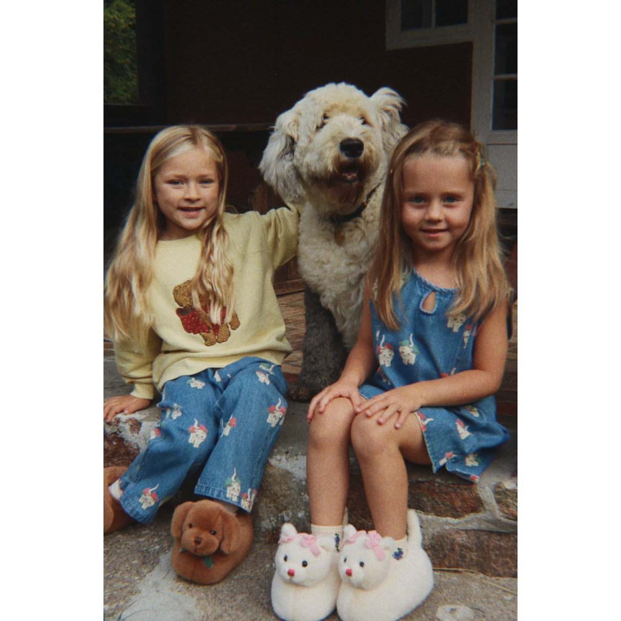 Konges Sløjd Bow Kitty Denim Magot Slit Bukser GOTS