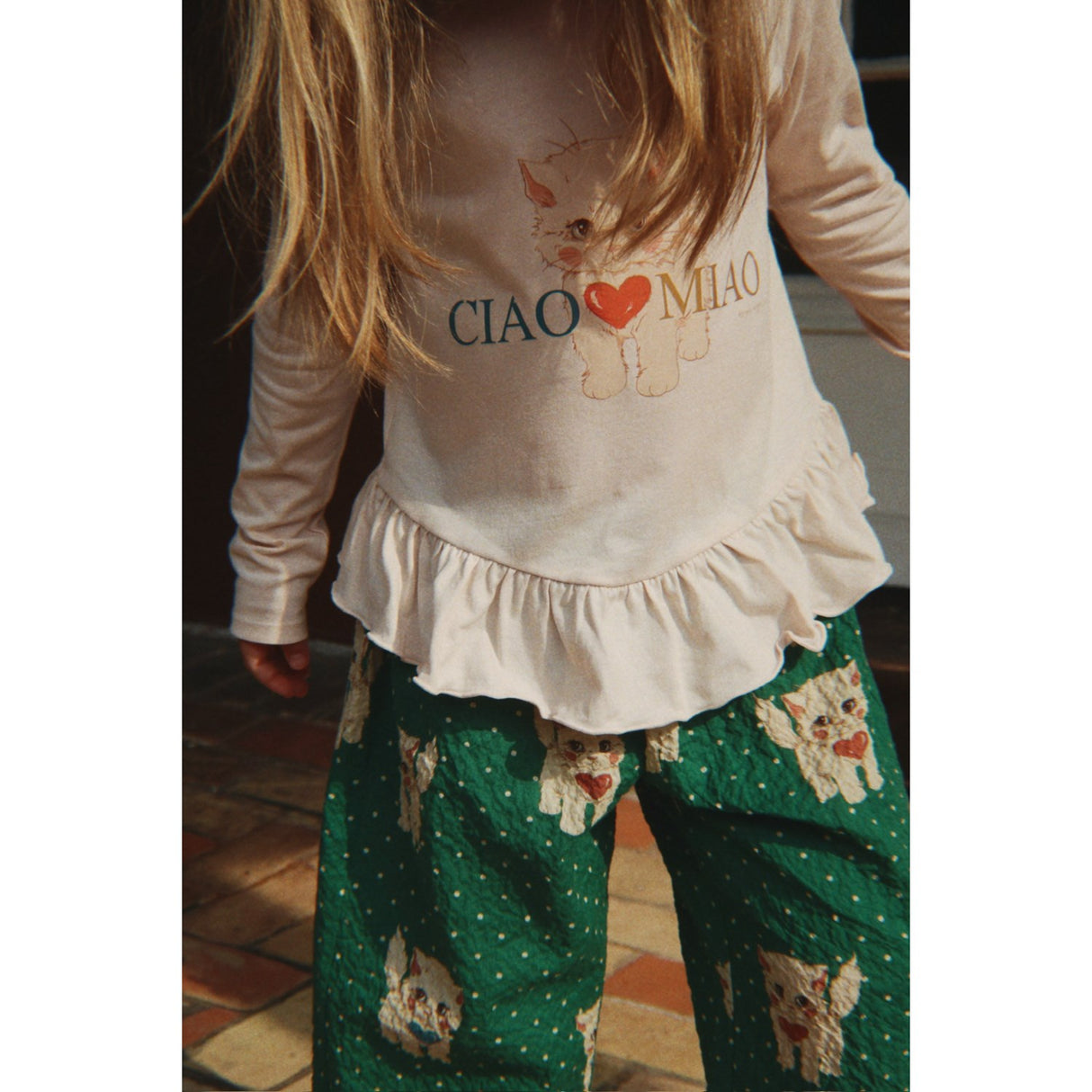 Konges Sløjd Dot Miao Verde Elin Bukser GOTS