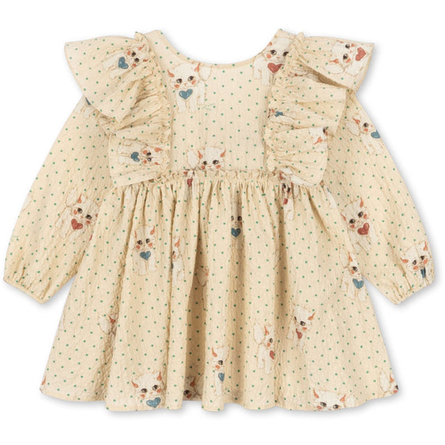 Konges Sløjd Dot Miao Mist Elin Sløjfe Kjole GOTS