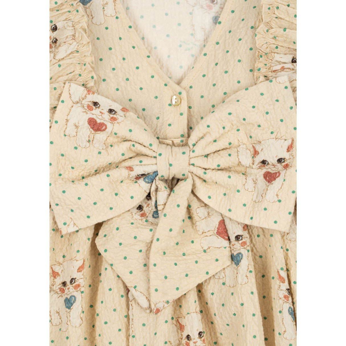 Konges Sløjd Dot Miao Mist Elin Sløjfe Kjole GOTS