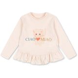 Konges Sløjd Ciao Miao Kitty Flæse Tee GOTS