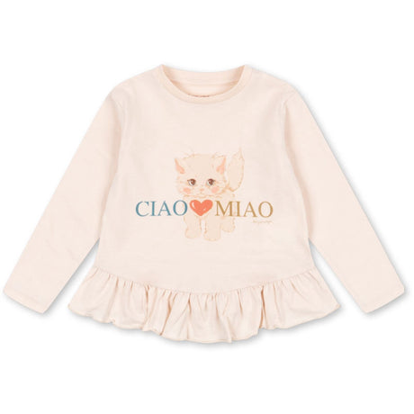 Konges Sløjd Ciao Miao Kitty Flæse Tee GOTS