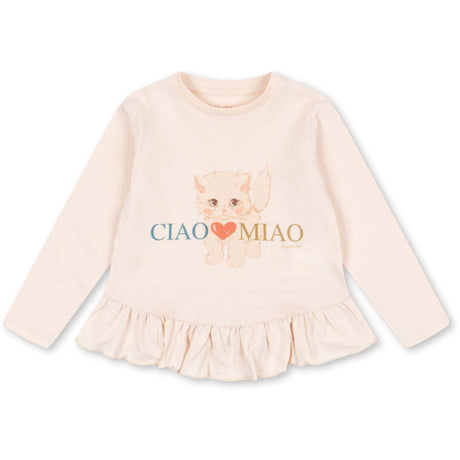 Konges Sløjd Ciao Miao Kitty Flæse Tee GOTS