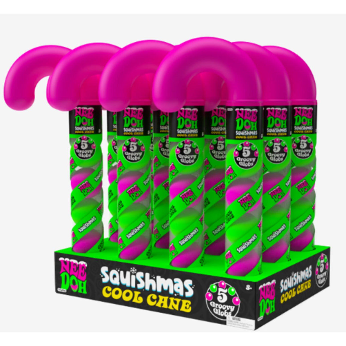 NeeDoh Squishmas Cool Cane CDU