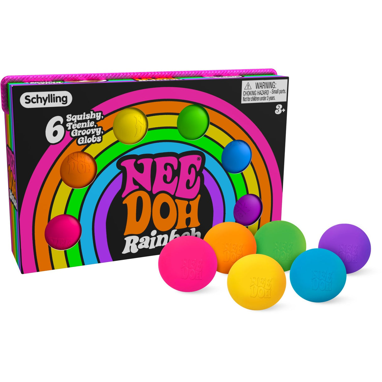 NeeDoh Teenie Rainbow 6-Pak