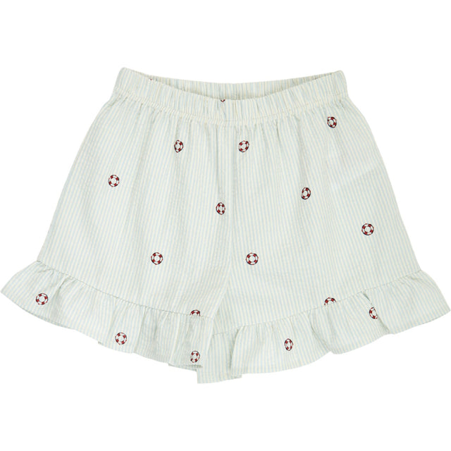 Müsli Tofu/ Ocean/ Mineral Red Seersucker Stripe Flæse Shorts
