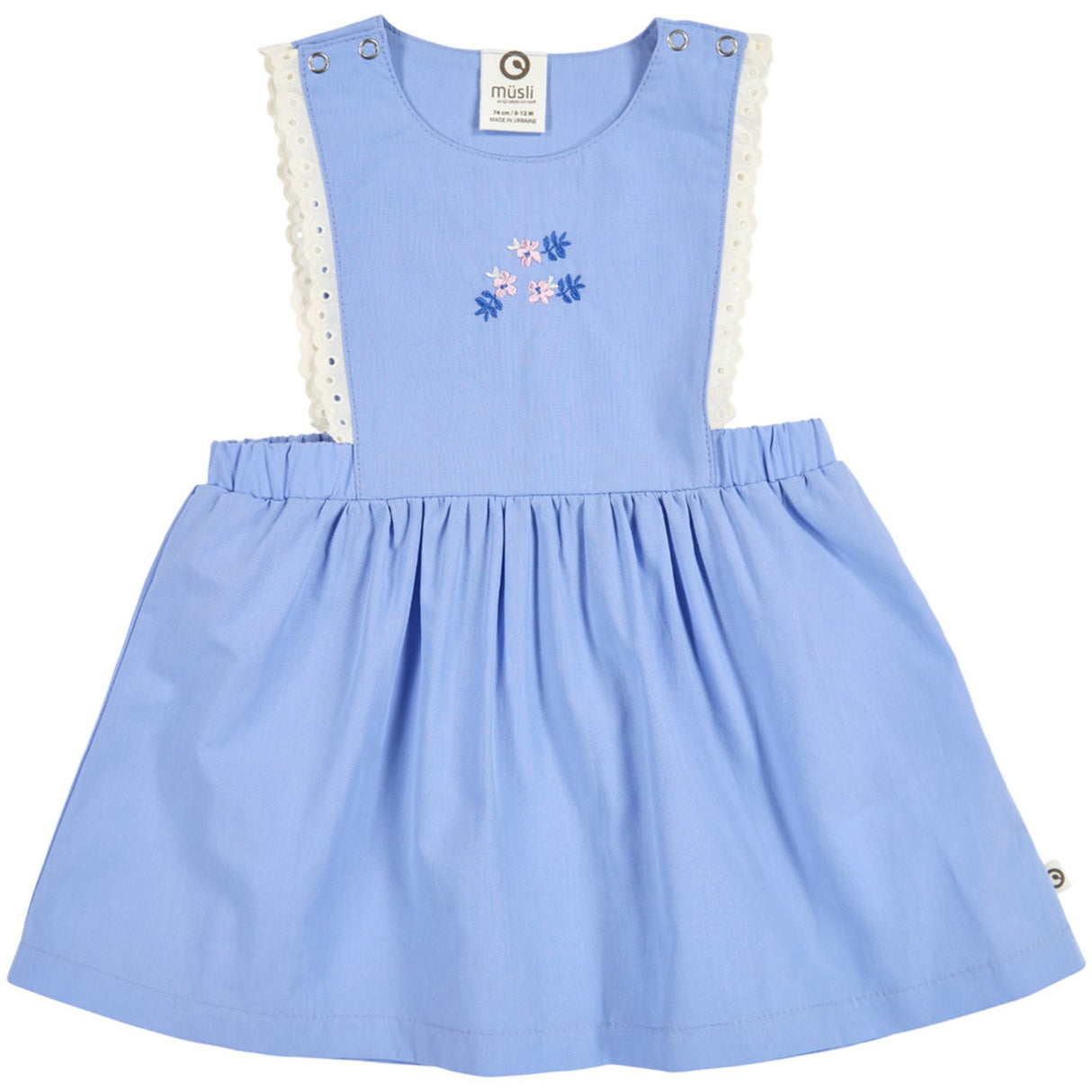 Müsli Shell Blue Spring Pinafore Kjole Baby