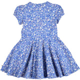 Müsli Azure Blue/ Nectar/ Tofu Primrose Puff S/S Swing Kjole