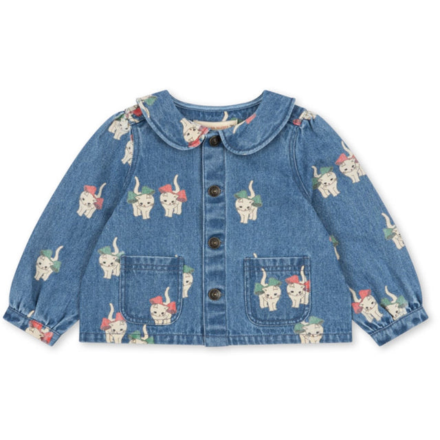 Konges Sløjd Bow Kitty Denim Magot Krave Jakke GOTS