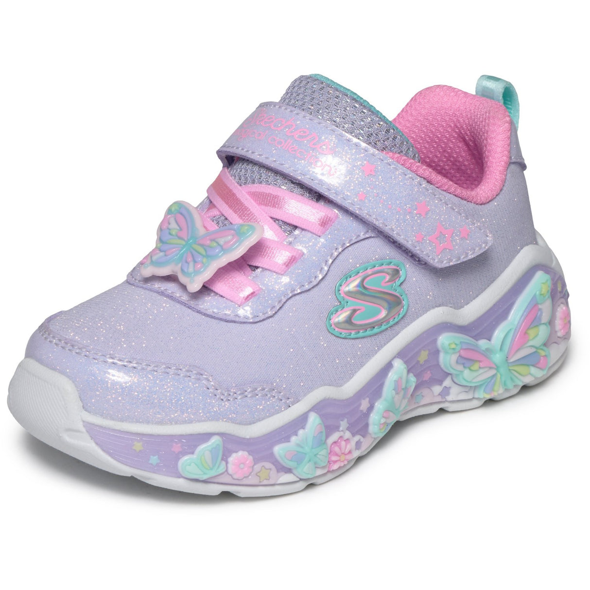 Skechers Purple S Lights\Xae - Lil Butterfly Bliss