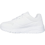 Skechers White Uno Lite - Metallic Joy