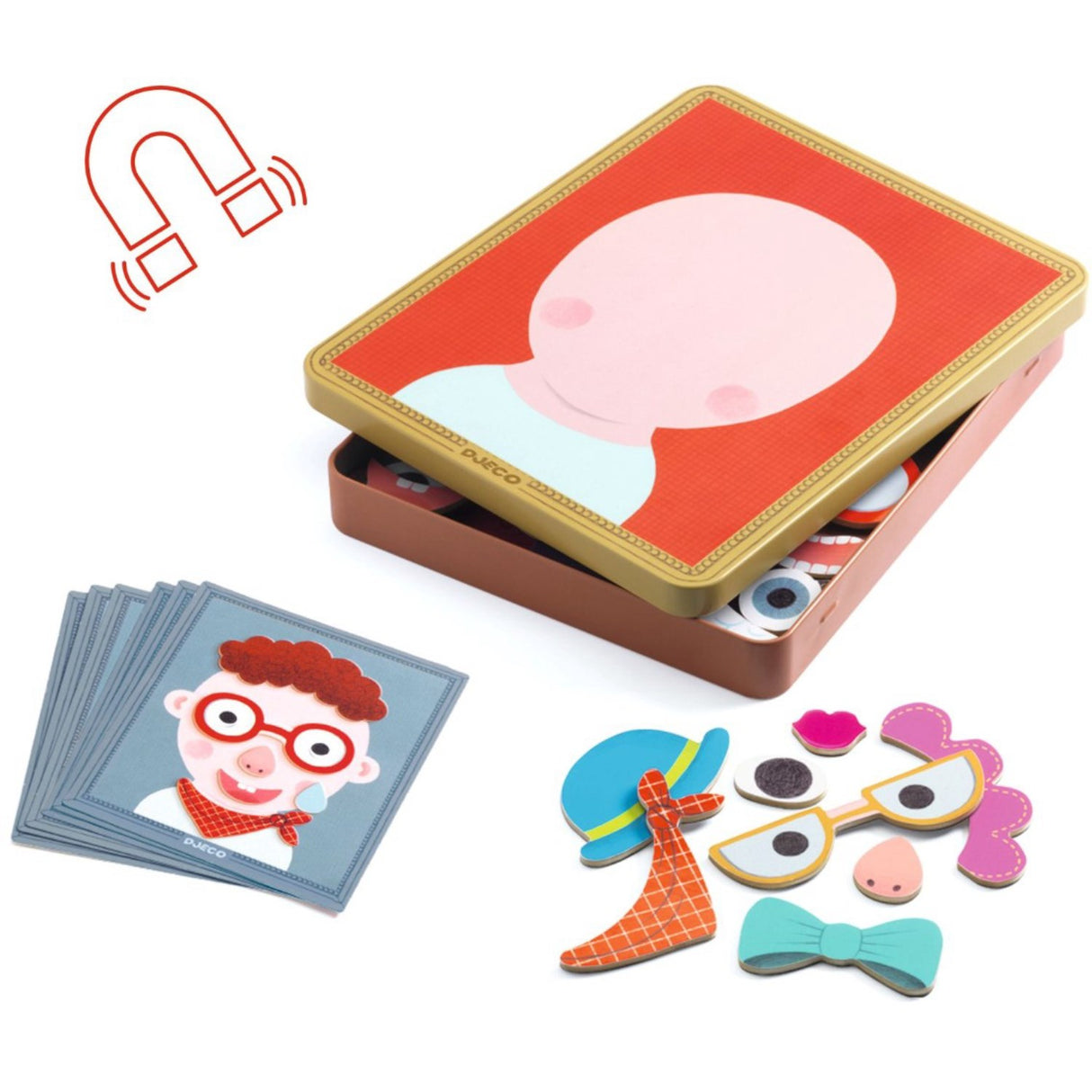 Djeco Inzebox Magnet Leg, Portrætter